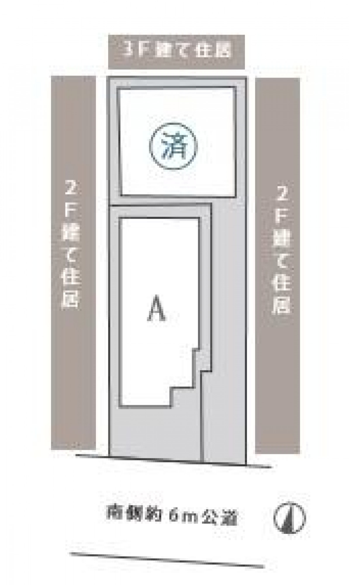 世田谷区赤堤1丁目 区割り